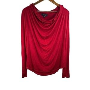 Karen Kane Women's Cowl Neck Long Sleeve Stretch Top Size XL  Red